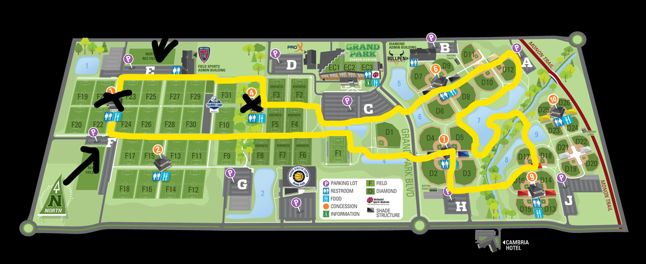 Walk Map at Grand Park