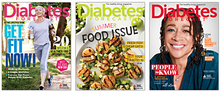 Cover thumbnails for Diabetes Forecast Magazines